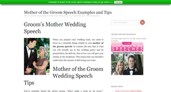 Desktop Screenshot of motherofthegroom-speeches.com