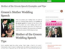 Tablet Screenshot of motherofthegroom-speeches.com